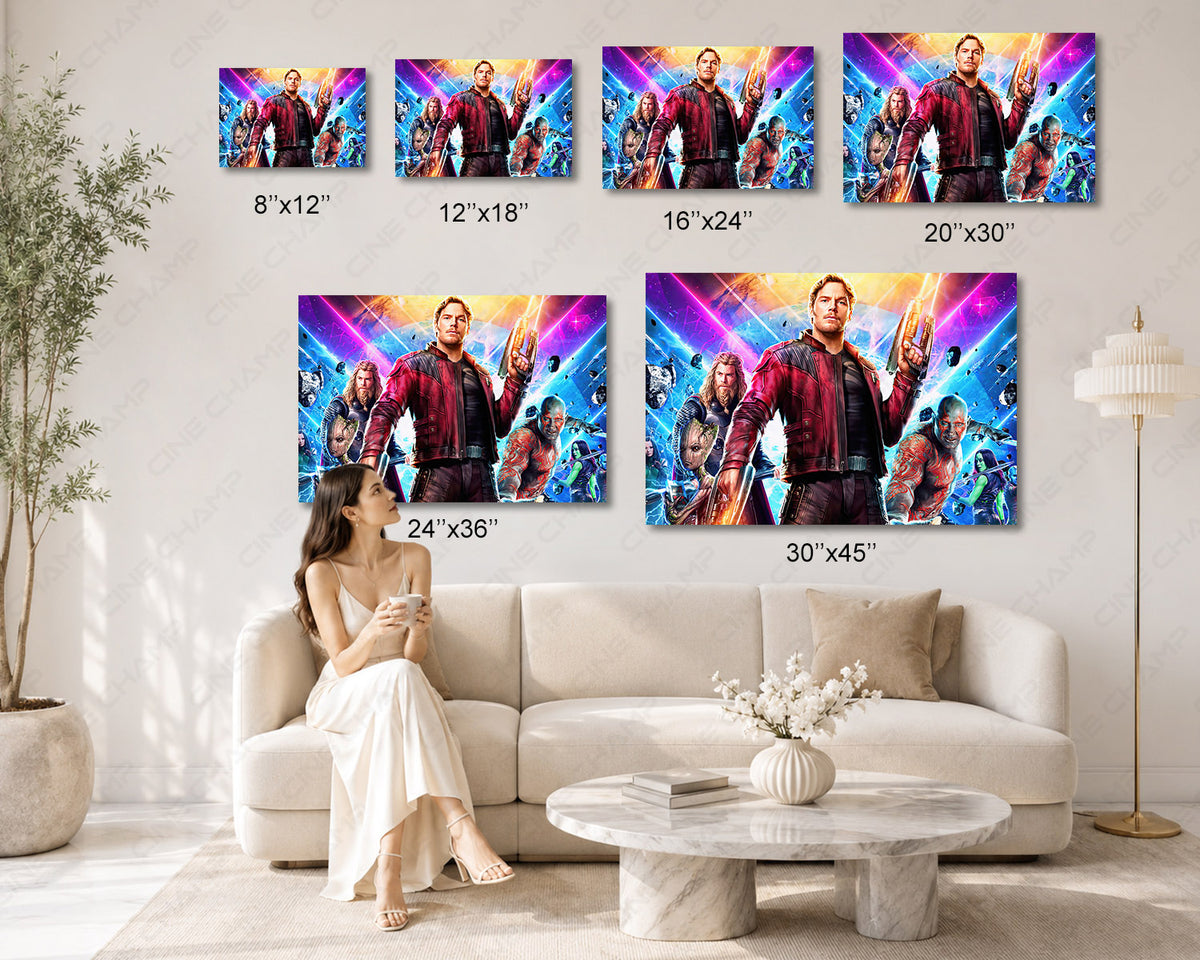 Guardians of the Galaxy Vol. 3 Canvas Wall Art Marvel Movie Decor