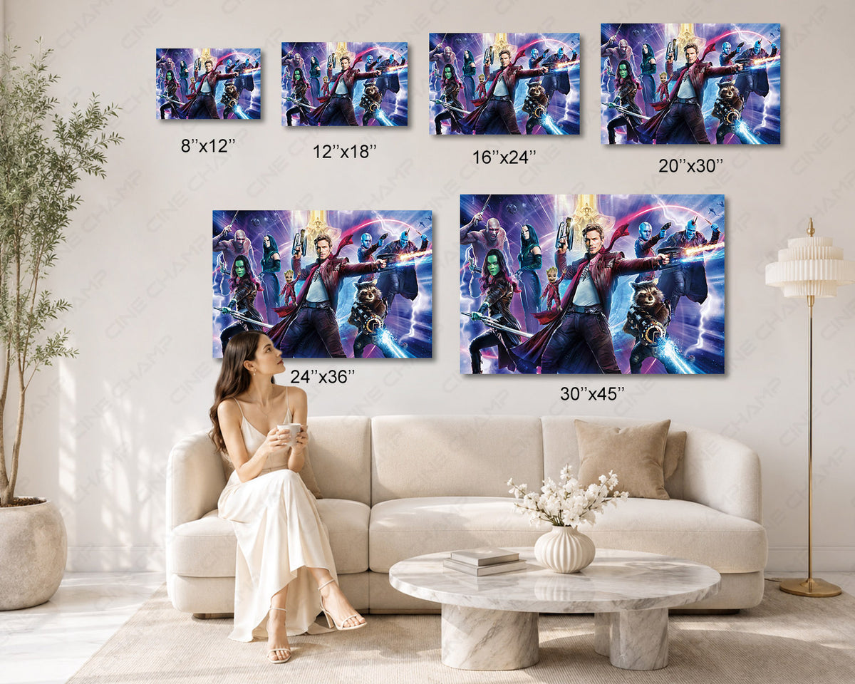 Guardians of the Galaxy Canvas Painting Marvel Heroes Wall Decor