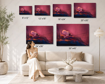 Gwen Stacy and Peter Parker Canvas Wall Art Spider-Man Marvel Poster