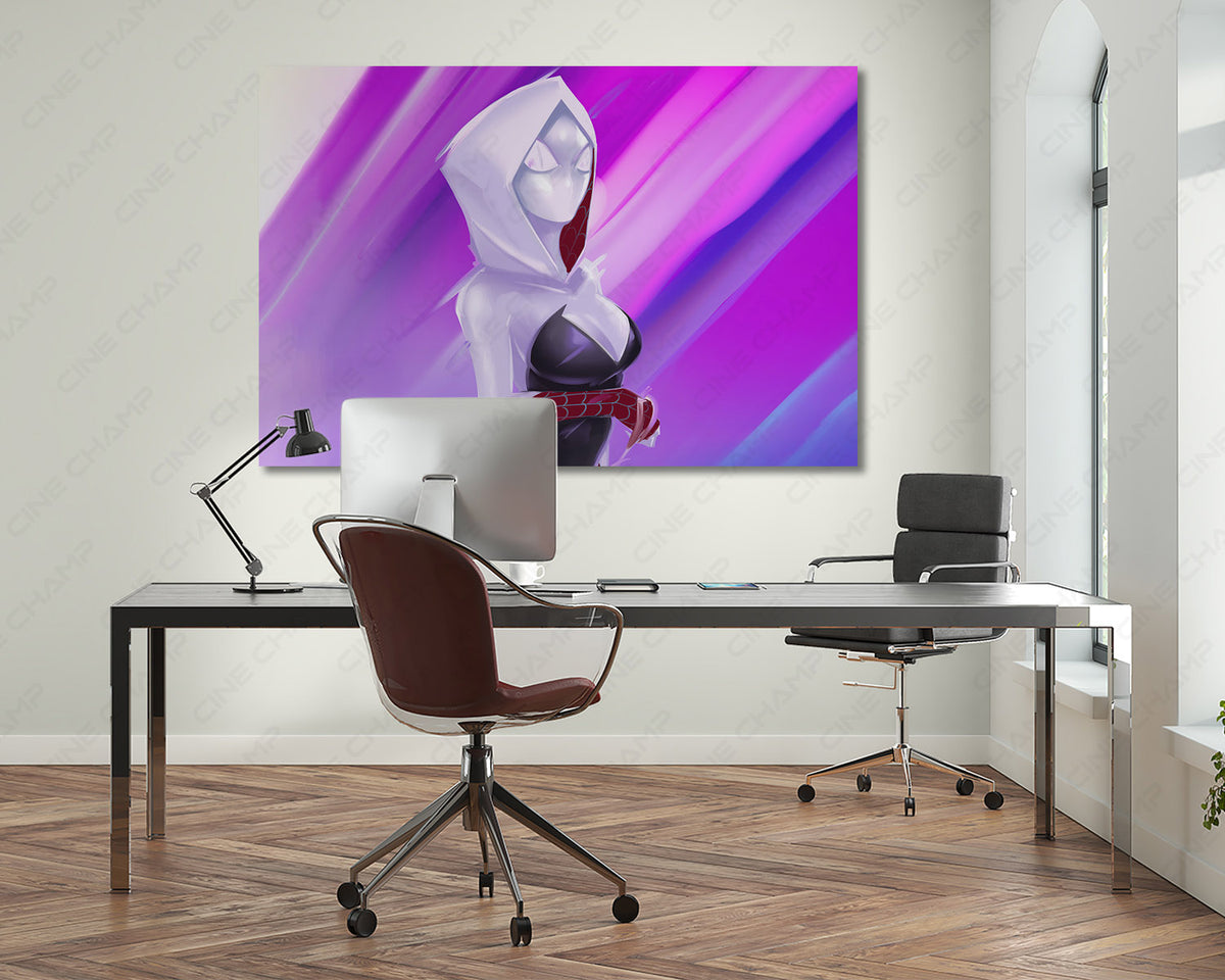 Gwen Stacy Spider-Man Across the Spider-Verse Canvas Print Marvel Wall Decor