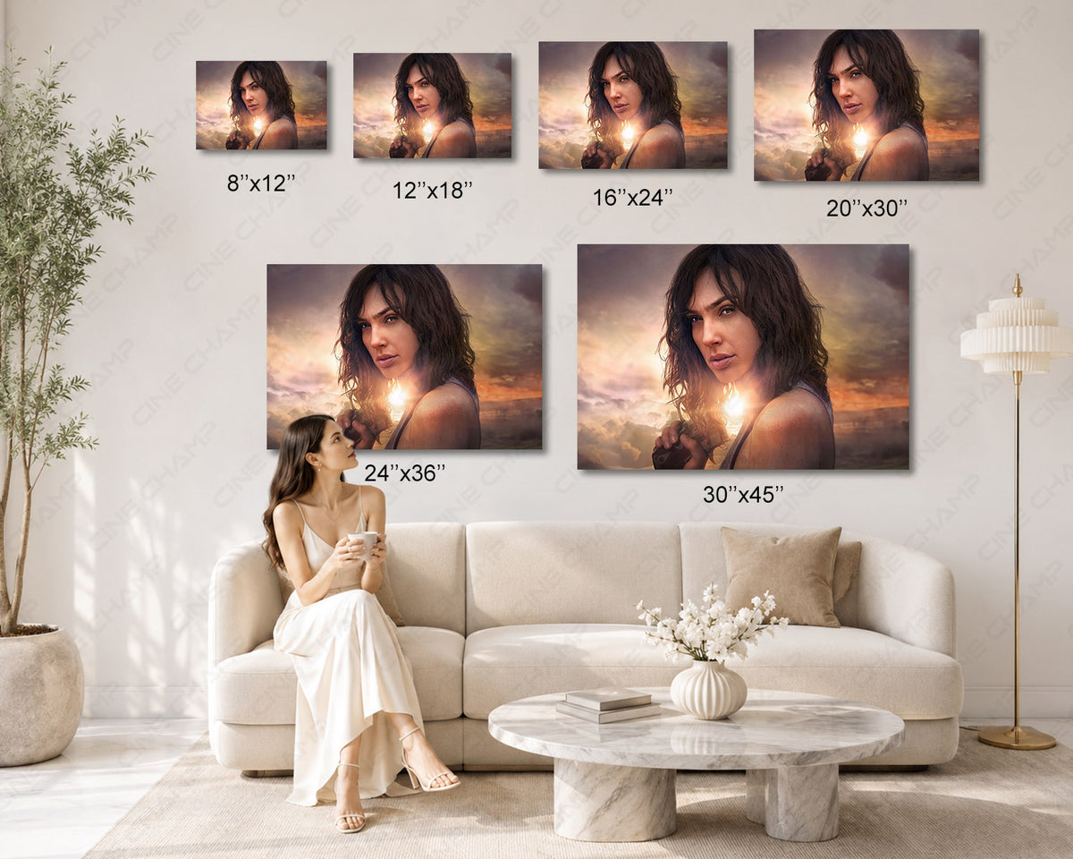 Heart of Stone Movie Canvas Print Cinematic Action Wall Art