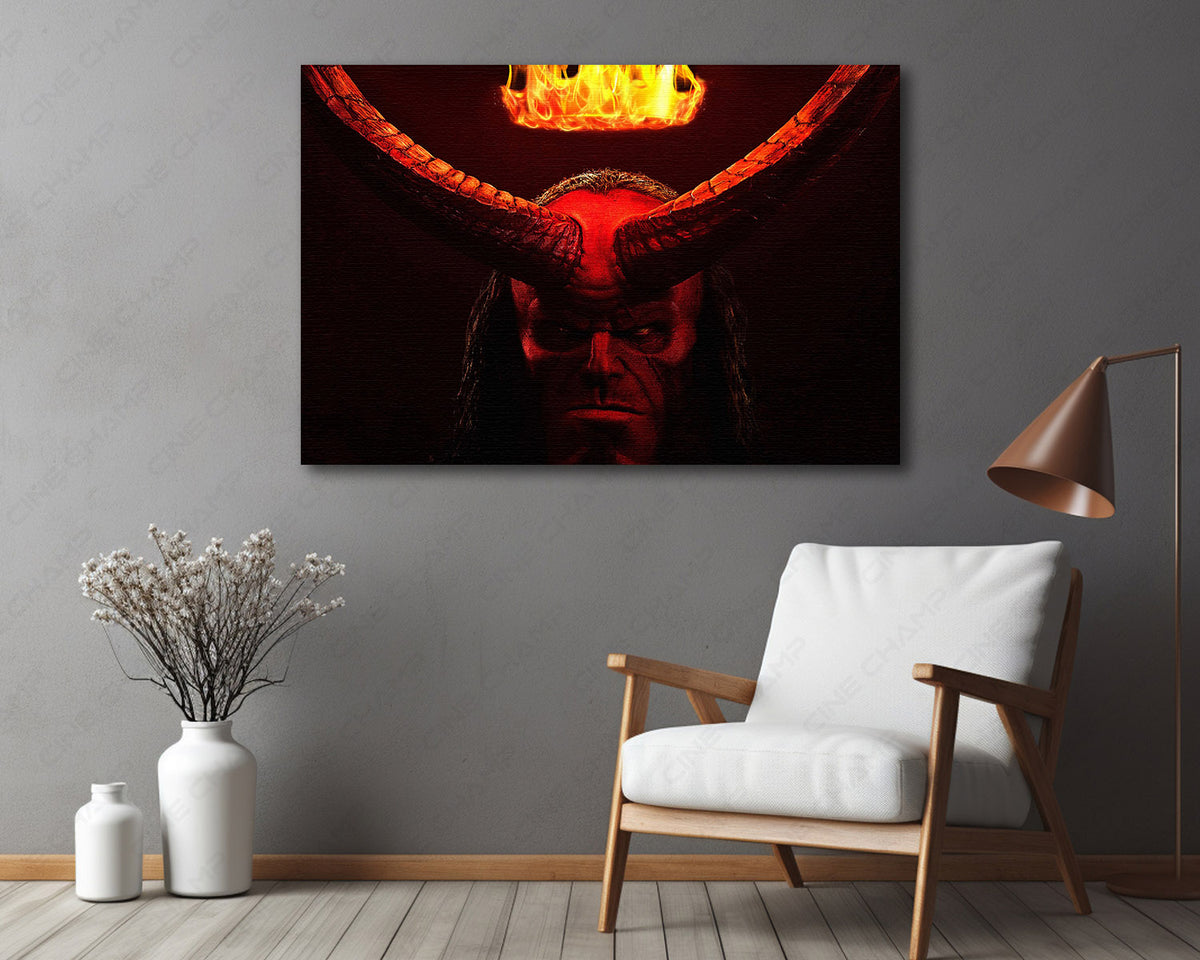 Hellboy Canvas Wall Decor Supernatural Canvas Art