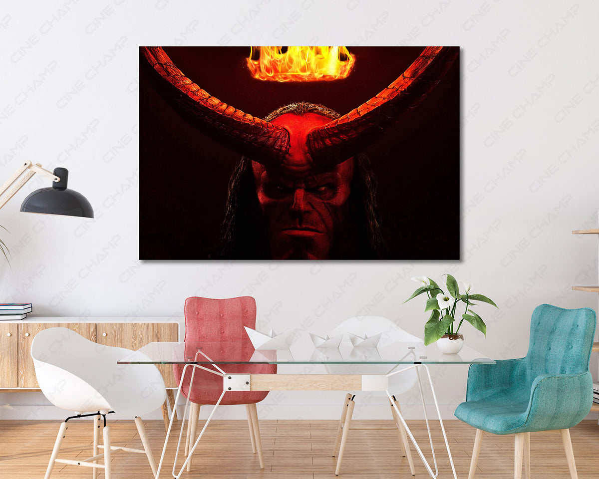 Hellboy Canvas Wall Decor Supernatural Canvas Art