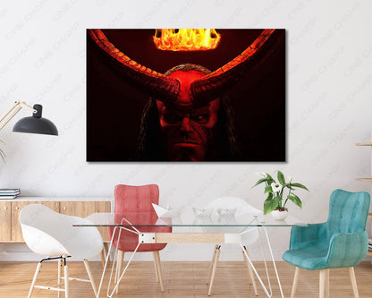 Hellboy Canvas Wall Decor Supernatural Canvas Art