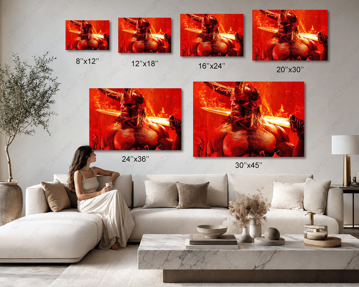 Hellboy Reborn Canvas Wall Art Tales of the Wild Hunt Art