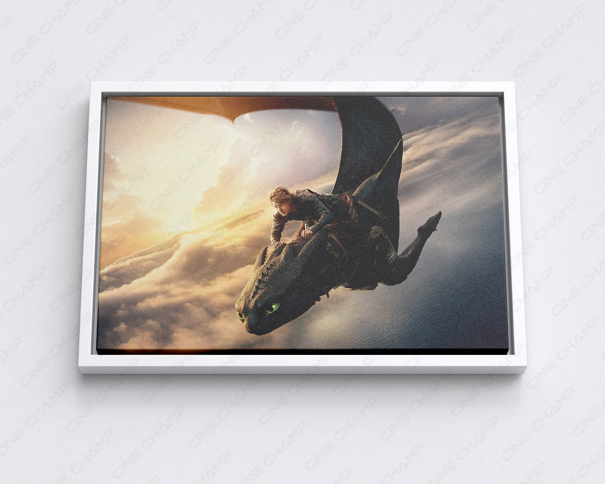 How to Train Your Dragon Wall Art Magical Dragon Canvas