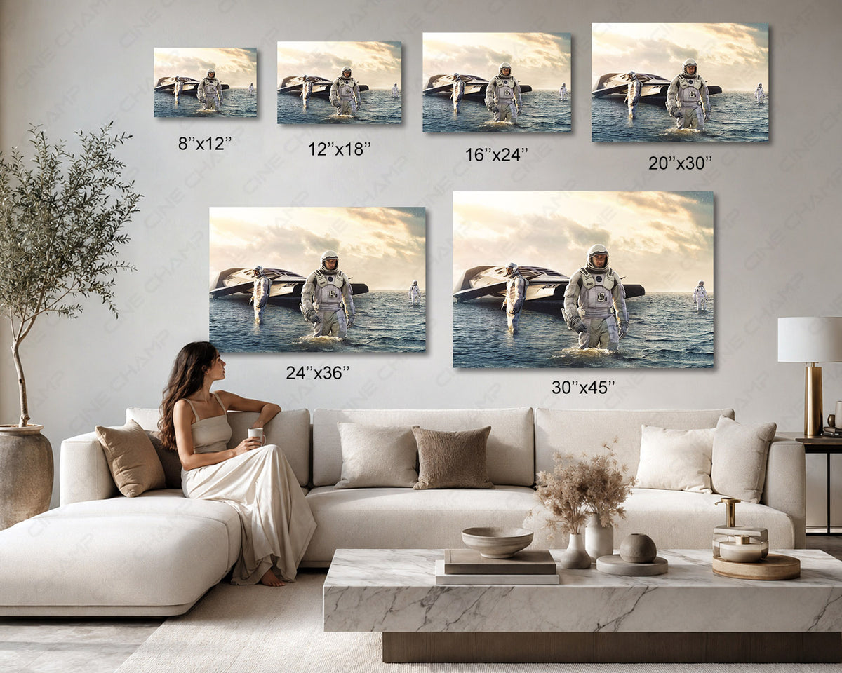 Interstellar Canvas Wall Decor Space Art Print