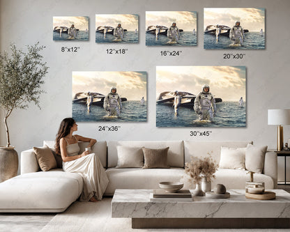 Interstellar Canvas Wall Decor Space Art Print