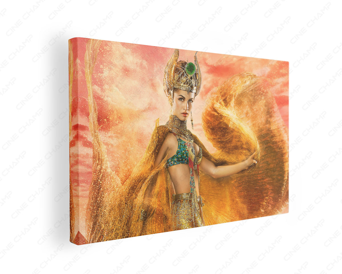 Élodie Yung portrait canvas print