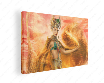 Élodie Yung portrait canvas print