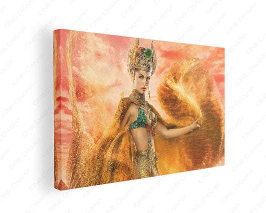 Élodie Yung portrait canvas print
